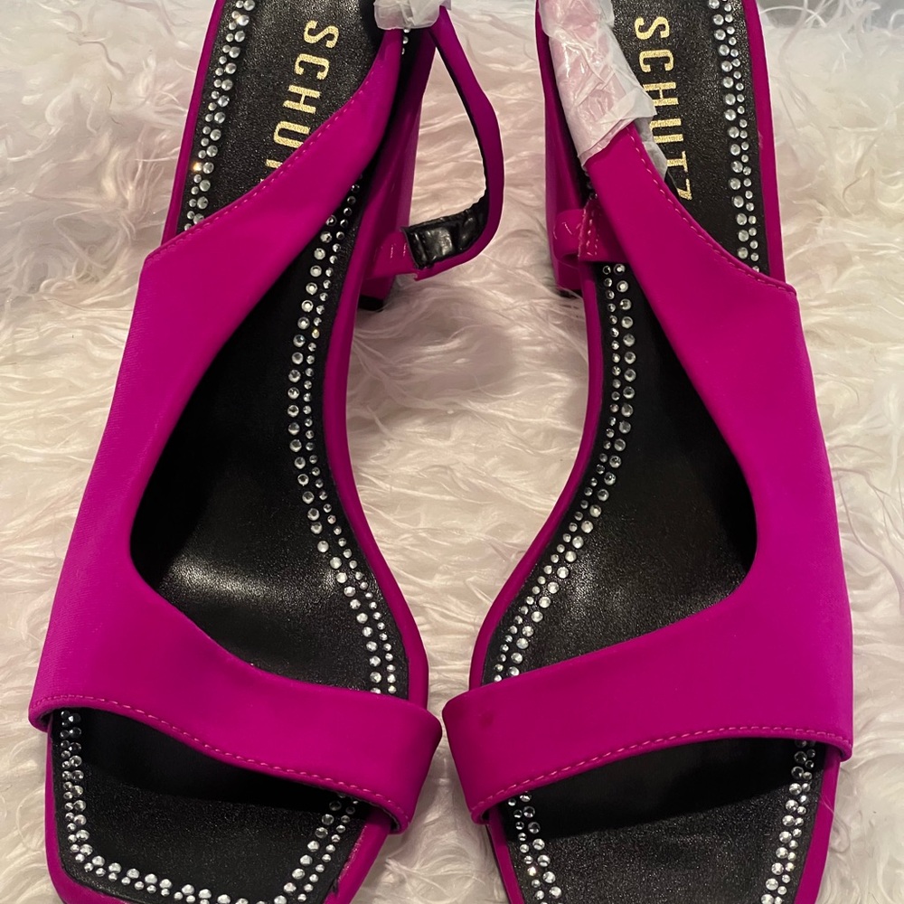 SCHUTZ Women's Fuchsia Open-Toe Sandals